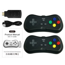 Novo console de videogame USB sem fio com suporte para saída de TV HD integrada 638 videogames clássicos dois gamepads portáteis